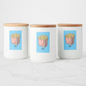 Popcorn cartoon illustratie voedselcontainer etiket (Flessen)