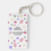 Popcorn Cartoon Notfall Schlüsselanhänger Kinder  Sleutelhanger (achterkant)