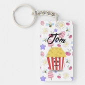 Popcorn Cartoon Notfall Schlüsselanhänger Kinder  Sleutelhanger (Voorkant)