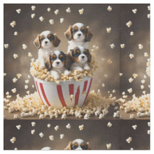 Popcorn Cavalier Spaniel Pups, Stof