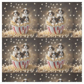Popcorn Cavalier Spaniel Pups, Stof (Swatch)