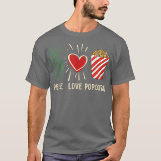 Popcorn cinema film Night Television Theater Love T-shirt