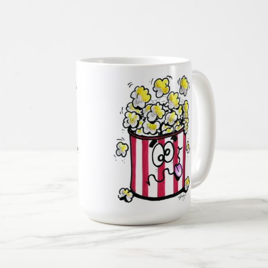 Popcorn Coffee Mok (Voorkant rechts)