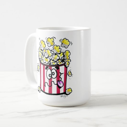 Popcorn Coffee Mok (Voorkant links)