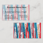 Popcorn Cotton Snoep Fair Flags Visitekaartje (Voorkant / Achterkant)