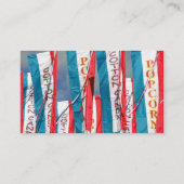 Popcorn Cotton Snoep Fair Flags Visitekaartje (Achterkant)