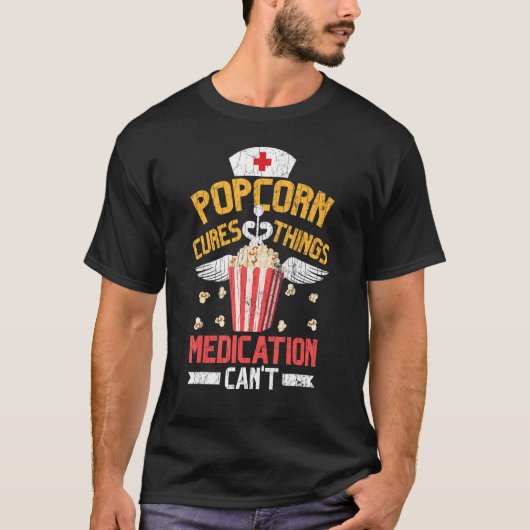 Popcorn Cures Pop Corn Eater Graphic T-shirt (Voorkant)