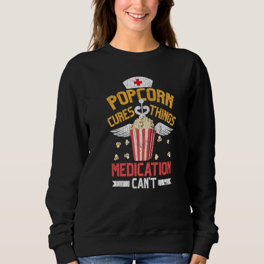 Popcorn Cures Pop Corn Eater Graphic Trui (Voorkant)
