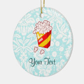 Popcorn Cute Keramisch Ornament (Links)