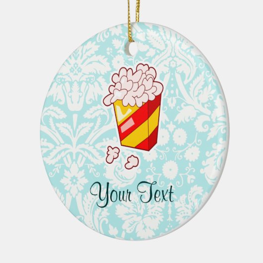 Popcorn Cute Keramisch Ornament (Links)