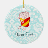 Popcorn Cute Keramisch Ornament (Achterkant)