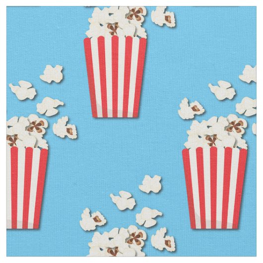 Popcorn Cute Movie Theater Stof (Close Up)