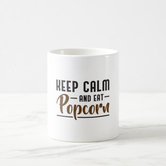 Popcorn Day Cinema Movie Keep Calm Snack Gift Idee Koffiemok (Center)