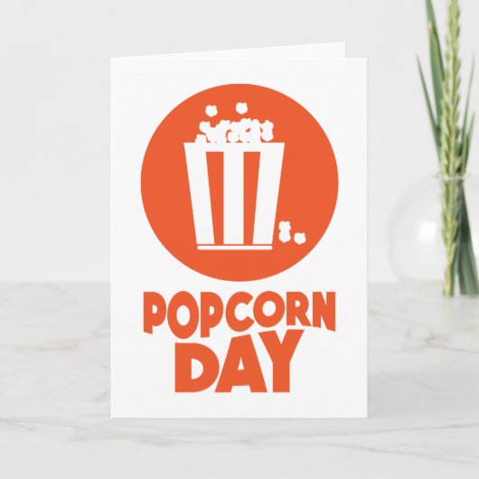 Popcorn Day - Waarderingsdag Kaart (Voorkant)