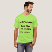 "POPCORN", de legende, het Man, de legende T-shirt (Voorkant volledig)