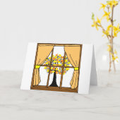 Popcorn die op de Boom van de Abrikoos knallen Kaart (Gele Bloem)