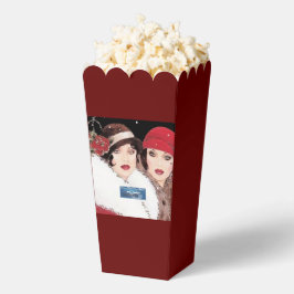 Popcorn Doos 1 Burg(Winterrood 2) RFPMDesigns 2024 Bedankdoosjes