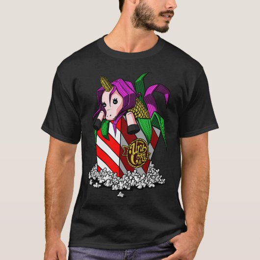 Popcorn Eenhoorn T-shirt (Voorkant)