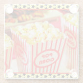 *Popcorn en behandelingen * Glass Onderzetter Glazen Onderzetter (Achterkant)