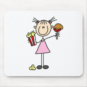 Popcorn En Caramelappel Op De Kermis Muismat