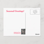 Popcorn en Cranberries Garland Briefkaart (Achterkant)