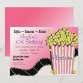 Popcorn en een film kaart (Voorkant / Achterkant)