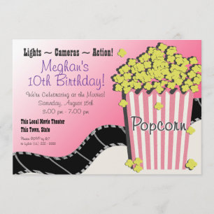 Popcorn en een film kaart