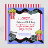 Popcorn en een film kaart (Voorkant / Achterkant)