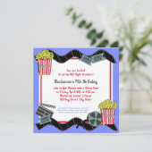 Popcorn en een film kaart (Staand voorkant)