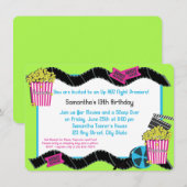 Popcorn en een film kaart (Voorkant / Achterkant)