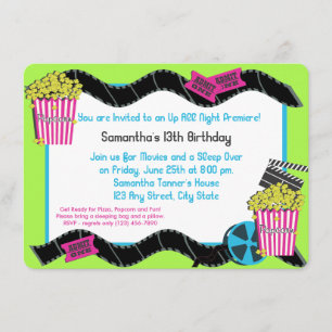 Popcorn en een film kaart