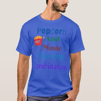 Popcorn en film geweldige combinatie cadeau t-shirt