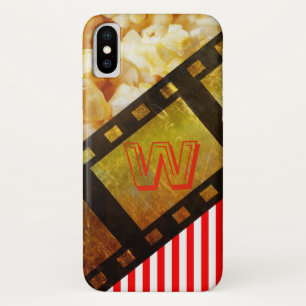 Popcorn en filmspoel film rood wit gestreept Case-Mate iPhone case