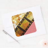 Popcorn en filmspoel film sticker (Envelop)