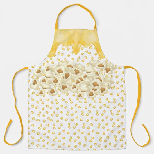 Popcorn en gesmolten boter schort (Voorkant)