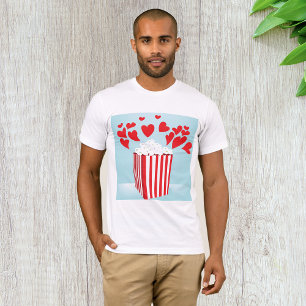 Popcorn en Hartjes Film Date Nacht T-shirt