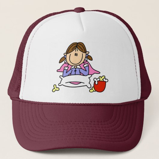 Popcorn En Pyjama Hoed Trucker Pet (Voorkant)