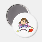 Popcorn en pyjama magneet (Voorkant / Achterkant)