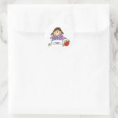 Popcorn en pyjama Sticker (Tas)