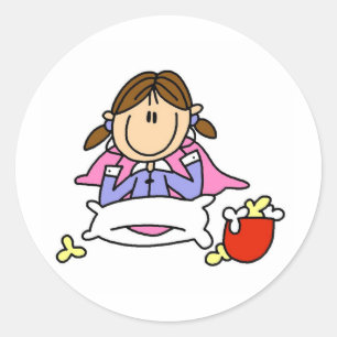 Popcorn en pyjama Sticker