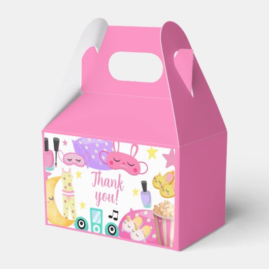 Popcorn en pyjama's bedankdoosjes (Voorkant Zijde)