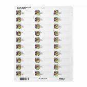 Popcorn en Snoep appels Etiket (Full Sheet)