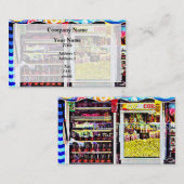 Popcorn en Snoep appels Visitekaartje (Voorkant / Achterkant)