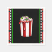 Popcorn Eyeball Halloween Fright Night Party Favor Servetten (Voorkant)