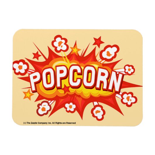 POPCORN! Film Maan  Magneet (Horizontaal)