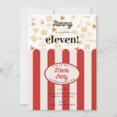Popcorn Film Party Verjaardagsfeest Thema Kaart (Voorkant)