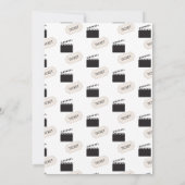 Popcorn Film Party Verjaardagsfeest Thema Kaart (Achterkant)