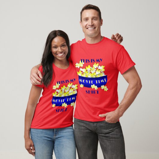 Popcorn Film Tijd T-shirt (Unisex)