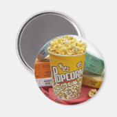 Popcorn & filmtickets magneet (Voorkant / Achterkant)