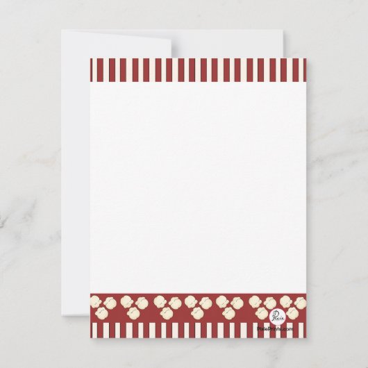 Popcorn Flat - Dank je wel Bedankkaart (Achterkant)